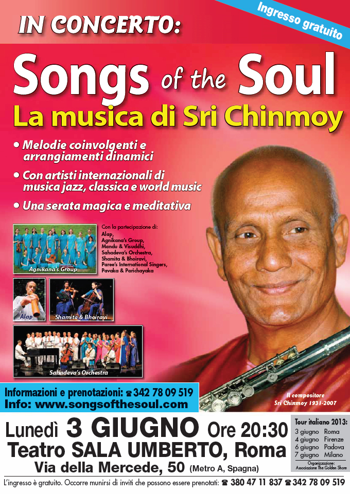 Meditative Konzerte Songs of the Soul Italien 2013